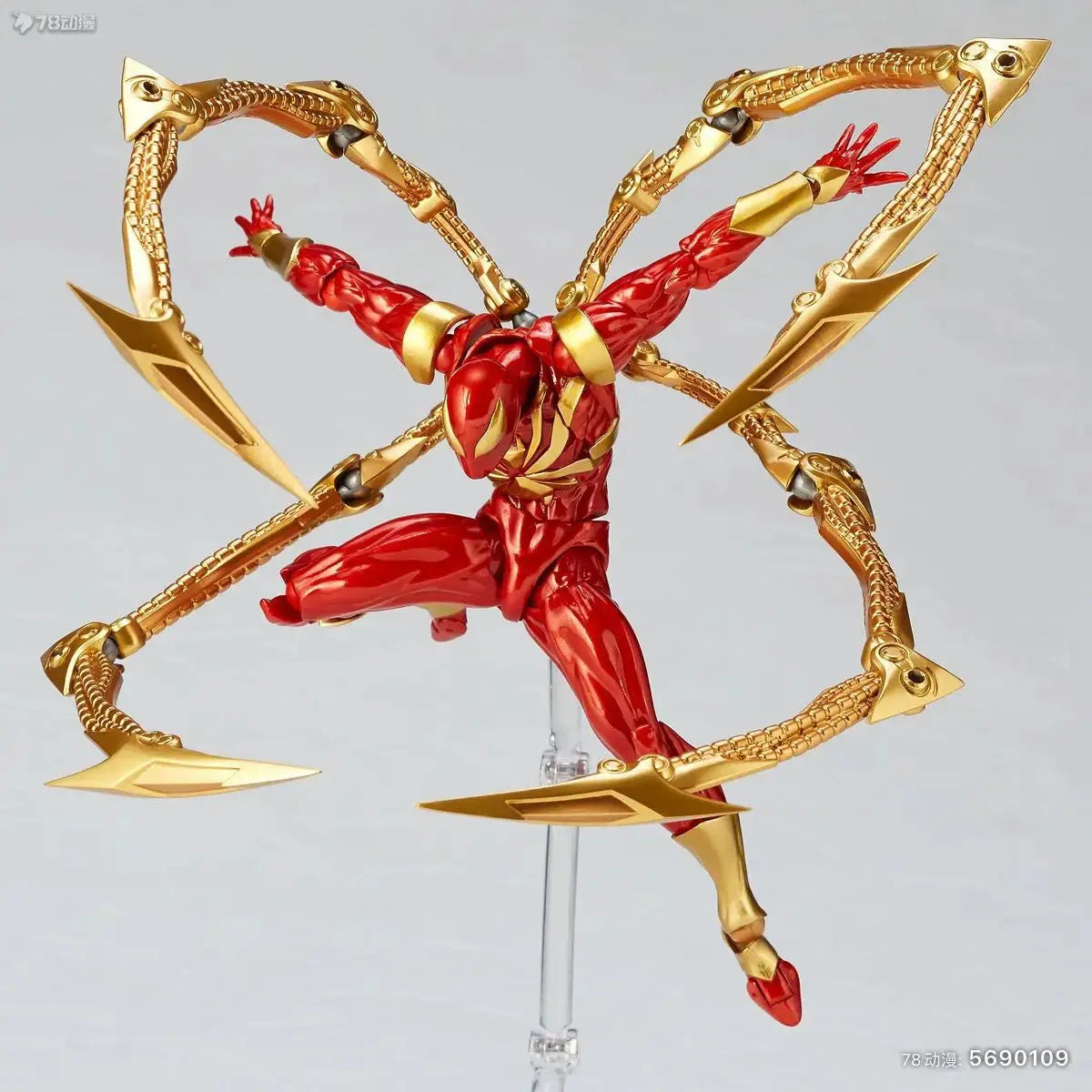 2024 Neue Kaiyodo Iron Spiderman Anime Figurine Amazing Yamaguchi Spider Man Animationsfigur PVC Statue Modell Sammlung Spielzeug
