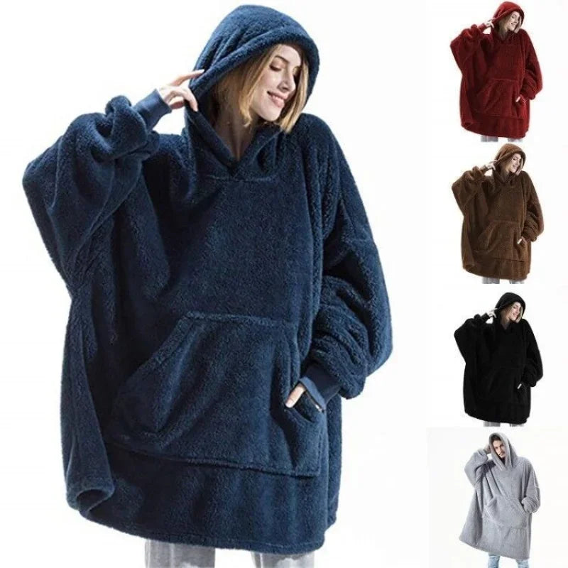 Sandsberg Fleece-Deckenpullover | Kuschelig & Bequem | Perfekt für Zuhause & Unterwegs | In vielen Farben erhältlich