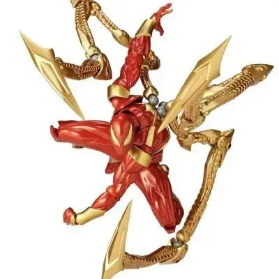 2024 Neue Kaiyodo Iron Spiderman Anime Figurine Amazing Yamaguchi Spider Man Animationsfigur PVC Statue Modell Sammlung Spielzeug