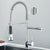 Wasserhahn mit Doppeltem Auslauf – Hochwertiger Wasserhahn für Flexibles Spülen, Schwenkbar, Ideal für Moderne Küchen, Leicht zu Reinigen und Einfache Montage