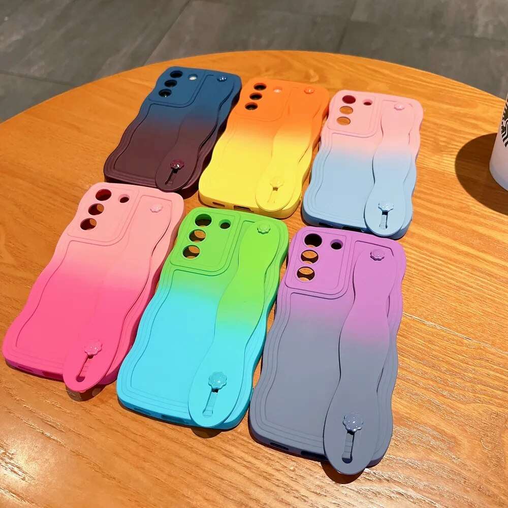 Schutzhülle mit Handschlaufe und Farbverlauf für Samsung