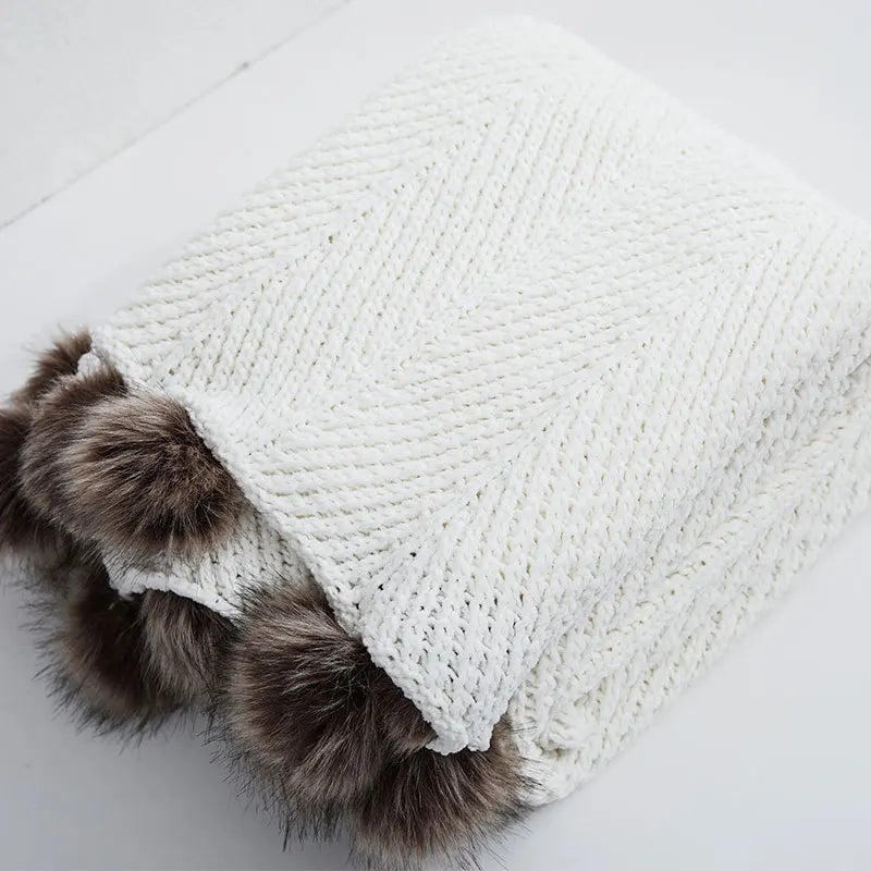HeartCozy Decke – Luxe Chenille Decke mit Herzfransen