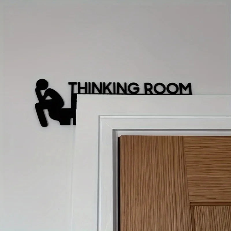 Badezimmer-Türschild™ Thinking Room Wanddekoration