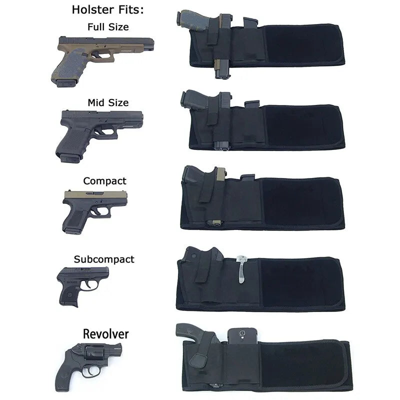 Tactische heupgordelholster - Verborgen draagheupgordel - Draagbare verborgen holster voor buitenjacht en verdediging
