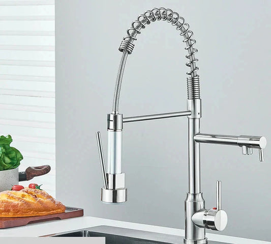 NickelFlex Wasserhahn – Moderne 360° Küchenarmatur