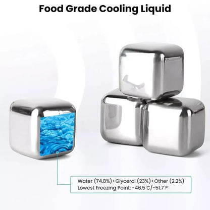 Sandsberg | Wiederverwendbare Edelstahl-Eiswürfel