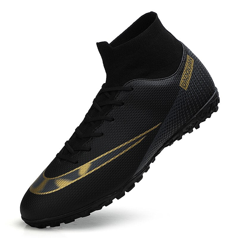 Turf Fußballschuhe Hohe Knöchel Futsal Männer Ag Tf Outdoor Atmungsaktive Fußball Stiefel Rutschfeste Trainer