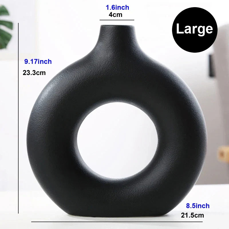 Kreisförmige Hohle Keramikvase