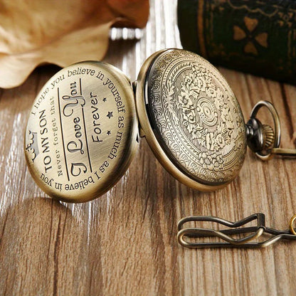 Sandsberg | Gravierte Vintage Taschenuhr