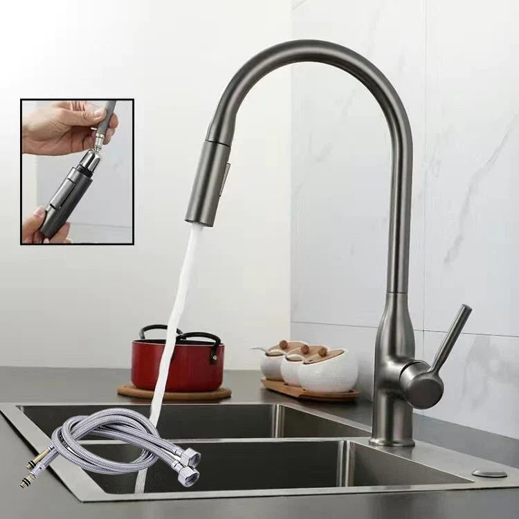 AquaStream Luxe – Verstellbarer Küchenhahn mit Handbrause