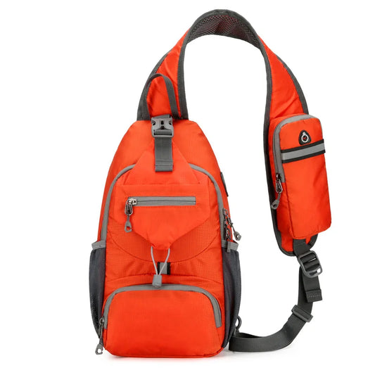 Sandsberg | SecurePack | Diebstahlsichere wasserdichte Mehrfachfach-Schulter-Rucksack – Leichte Crossbody-Reisetasche
