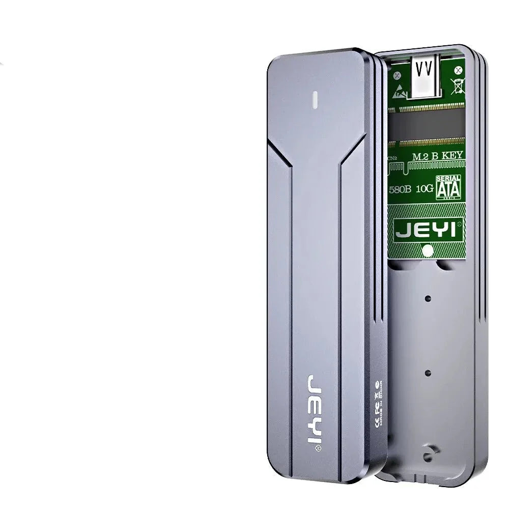 SwiftOpslag | M.2 NVMe/SATA SSD Gehäuse | USB 3.2 Gen 2 | Aluminium Gehäuse.