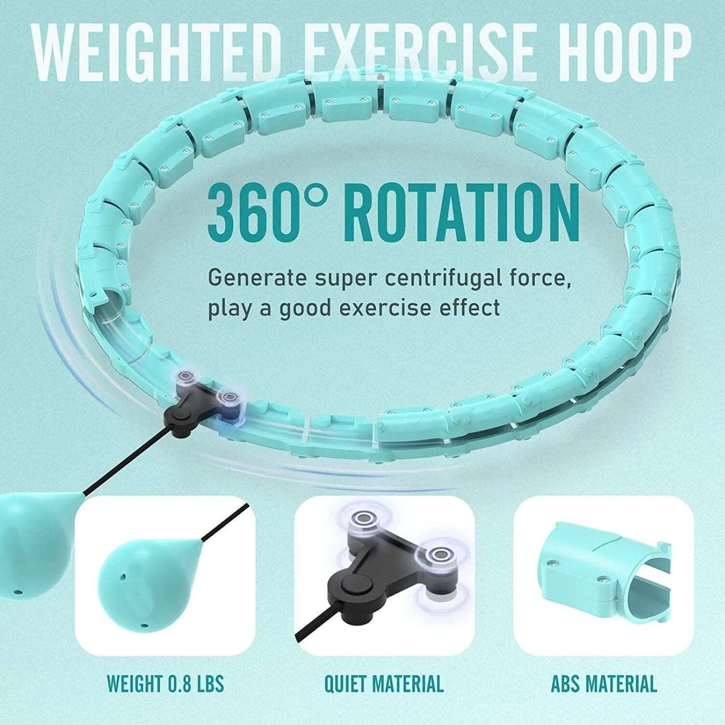 2-in-1 Hula Hoop mit Gewichten für intelligentes Training und Massage
