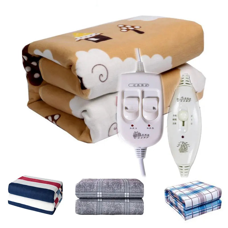 Elektrische Heizmatte für Bett und Boden – Beheizte Matte mit Überhitzungsschutz, ideal für den Winter, Schlafzimmer und Wohnzimmer