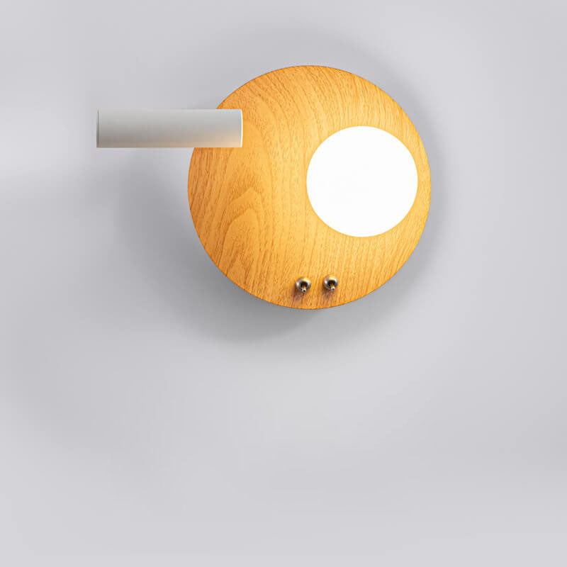Nordic Creative Iron Round Square LED Wandleuchte Lampe