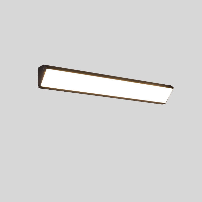 Zeitgenössische industrielle wasserdichte Aluminium rechteckige Rahmen Acryl LED Wandstrahler Lampe für Außenpatio