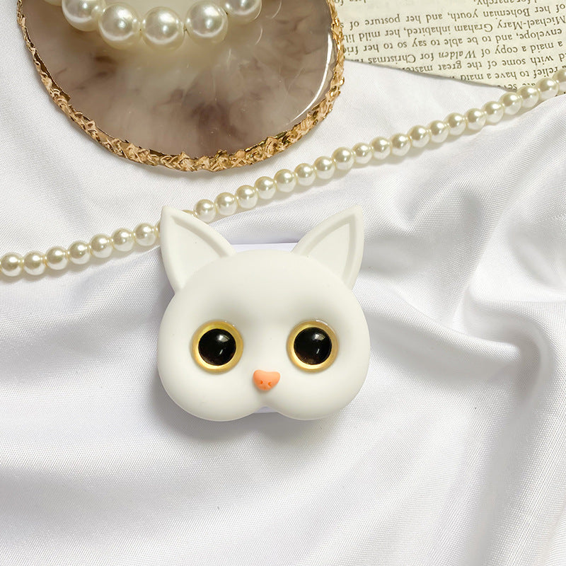 3D Süßes Kätzchen Handyhalter mit mini Spiegel