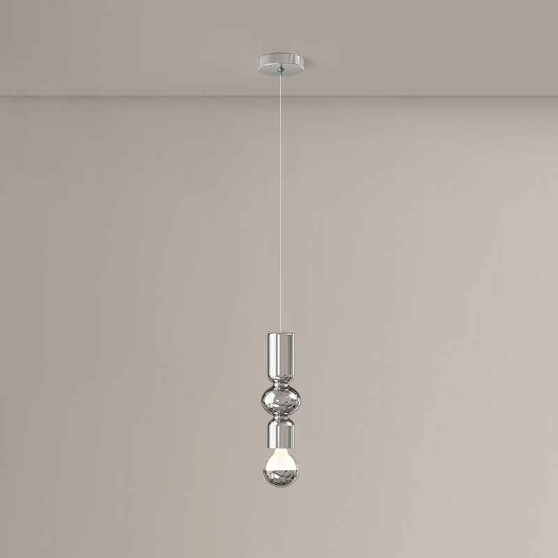 Zeitgenössische skandinavische Cremisenisen Kürbisdesign LED Pendelleuchte für das Schlafzimmer