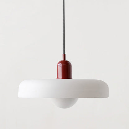 Sandsberg Pendelleuchte aus farbigem Glas | Elegante Hängeleuchte im Bauhaus-Stil | Designlampe für Wohnzimmer & Esszimmer