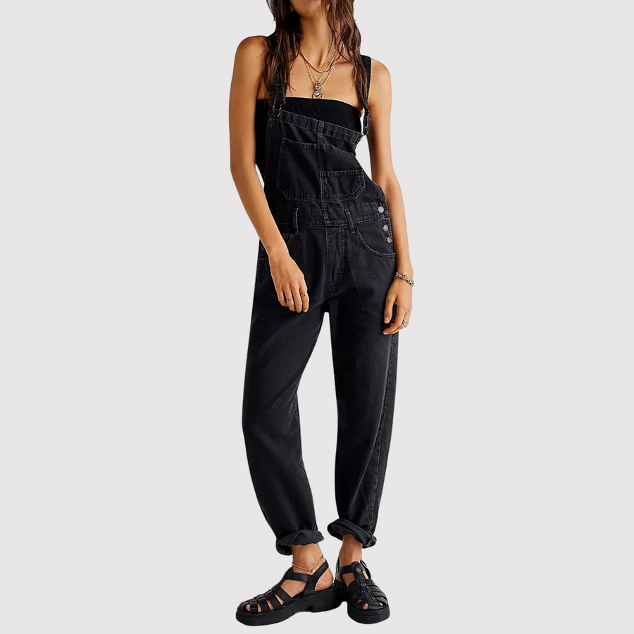 Leichte Damen-Denim-Latzhose für den Sommer