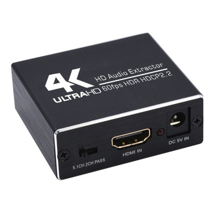 Sandsberg | AY78V20 4K 60Hz HDMI 2.0 Audio Splitter 5.1 ARC HD-MI Audio Extractor HDCP 2.2 HDR10 Audio Converter 4K HD-MI Optical TOSLINK SPDIF