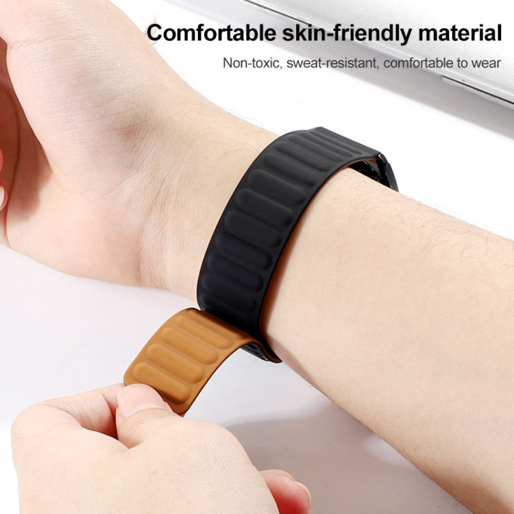 Sandsberg | Silicone Magnetic Watch Band For Huawei Watch GT2 46mm,Breite:22mm(Orange Rot)