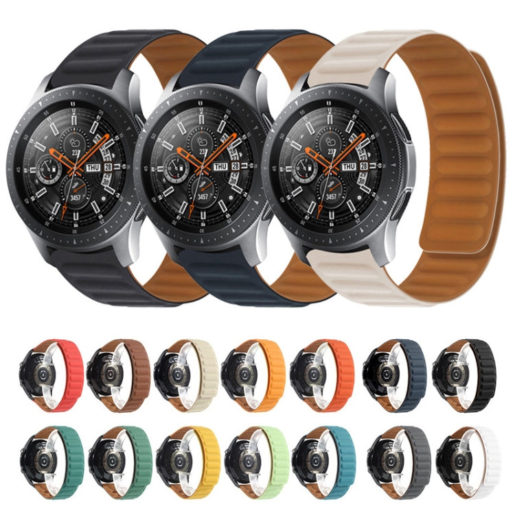 Sandsberg | Silicone Magnetic Watch Band For Huawei Watch GT2 46mm,Breite:22mm(Orange Rot)