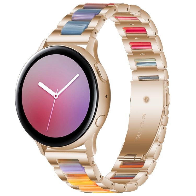 Sandsberg | Für Huawei Watch GT 3 46mm / GT Runner Drei Perlen Metallharz Uhrband (Roségoldfarbe)