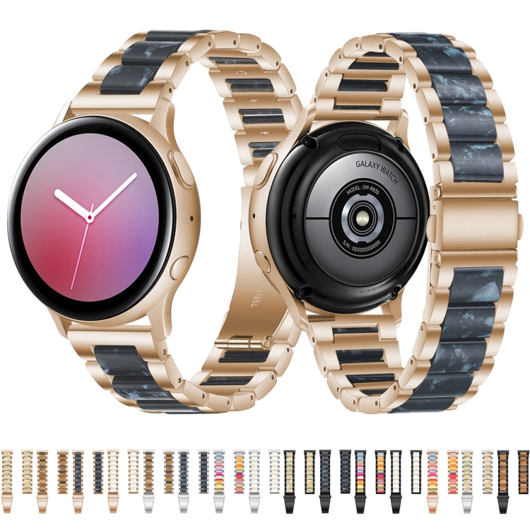 Sandsberg | Für Huawei Watch GT 3 46mm / GT Runner Drei Perlen Metallharz Uhrband (Roségoldfarbe)