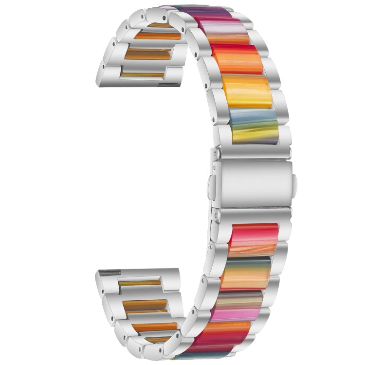 Sandsberg | Für Huawei Watch GT 3 42 mm / Watch GT 2 42 mm Drei Perlen Metallharz-Uhrenarmband (Silberfarbe)