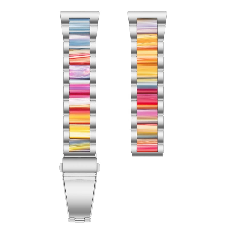 Sandsberg | Für Huawei Watch GT 3 42 mm / Watch GT 2 42 mm Drei Perlen Metallharz-Uhrenarmband (Silberfarbe)
