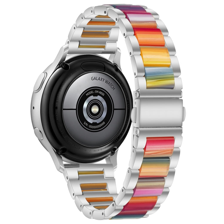 Sandsberg | Für Huawei Watch GT 3 42 mm / Watch GT 2 42 mm Drei Perlen Metallharz-Uhrenarmband (Silberfarbe)