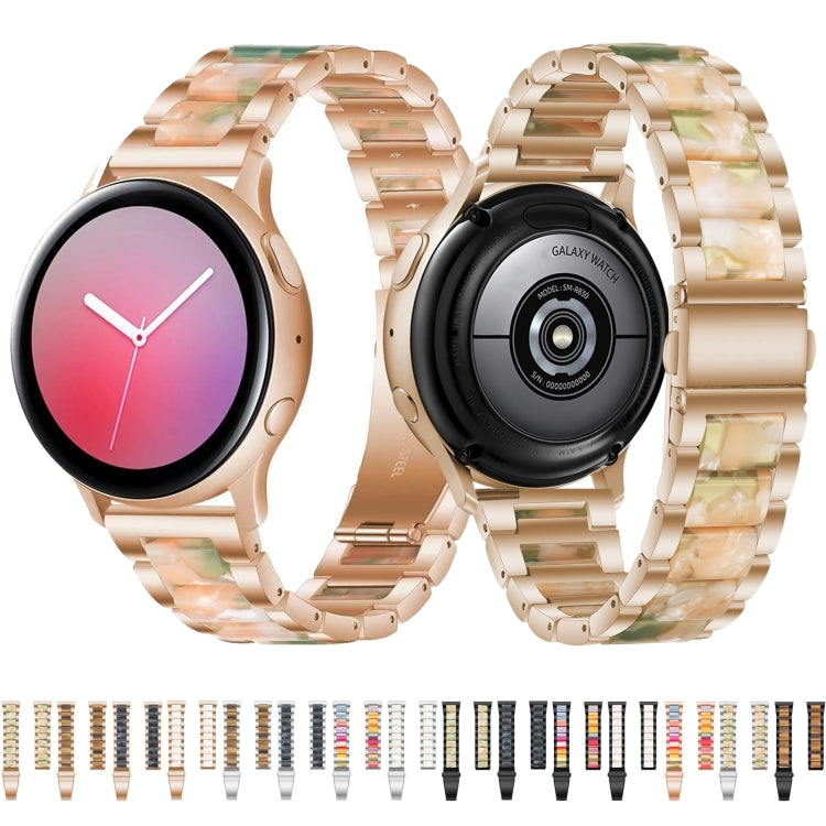 Sandsberg | Für Huawei Watch GT 3 42 mm / Watch GT 2 42 mm Drei Perlen Metallharz-Uhrenarmband (Silberfarbe)