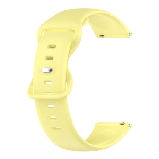 Sandsberg | Für Honor Watch GS 3 22mm Einfarbiges Silikon-Uhrenband (Gelb)