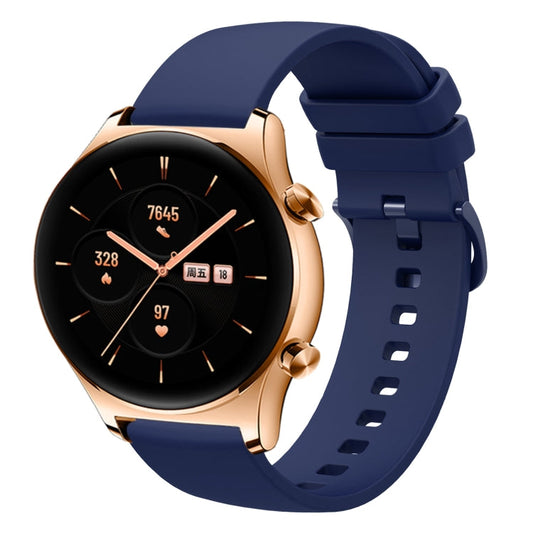 Sandsberg | Für Honor Watch GS 3 22mm Einfarbiges Weiches Silikon Armband (Marineblau)