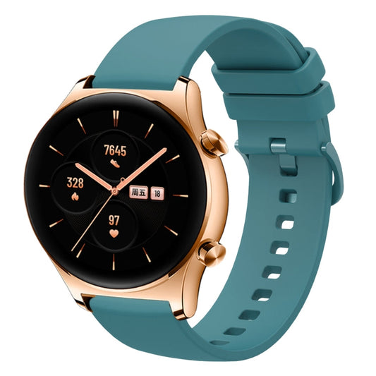 Sandsberg | Für Honor Watch GS 3 22mm Einfarbiger Weicher Silikon-Uhrenarmband (Kieferngrün)