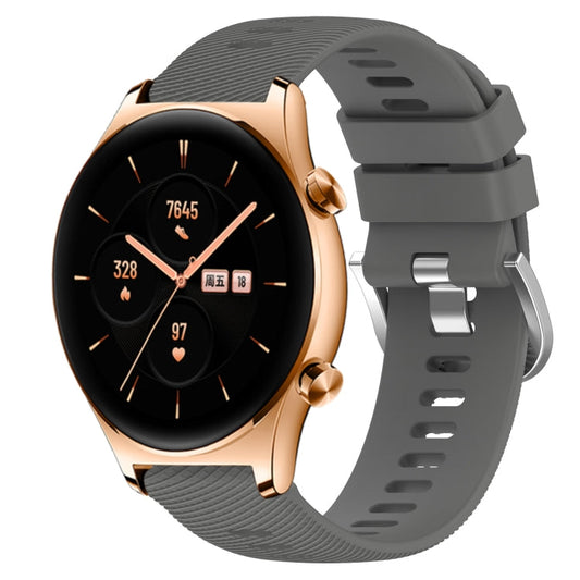 Sandsberg | Für Honor Watch GS 3 22mm Einfarbiges Weiches Silikon Uhrenarmband (Dunkelgrau)