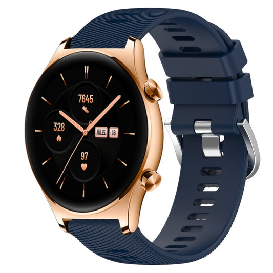 Sandsberg | Für Honor Watch GS 3 22mm Einfarbige Weiche Silikon-Uhrenband (Mitternachtsblau)