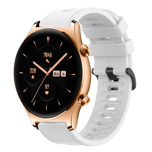 Sandsberg | Für Honor Watch GS 3 22MM Einfarbiges Weiches Silikon Armband (Weiß)