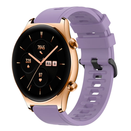 Sandsberg | Für Honor Watch GS 3 22MM Einfarbiges Weiches Silikon Armband (Lila)