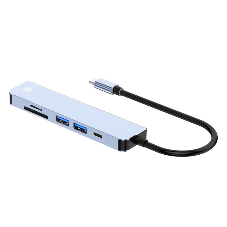 Sandsberg | JUNSUNMAY 6 in 1 Type-C zu 4K HDMI Docking Station Adapter USB-C PD Schnelllade Hub SD/TF Kartenleser