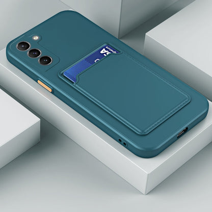 Sandsberg | Für Samsung Galaxy S23 5G Skin Feel Card TPU Kontrastfarbe Tasten Handyhülle (Dunkelgrün)