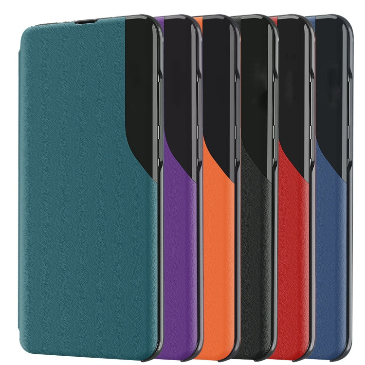 Für Samsung Galaxy S24 Ultra 5G Attraction Flip Holder Leder Handyhülle (Violett)