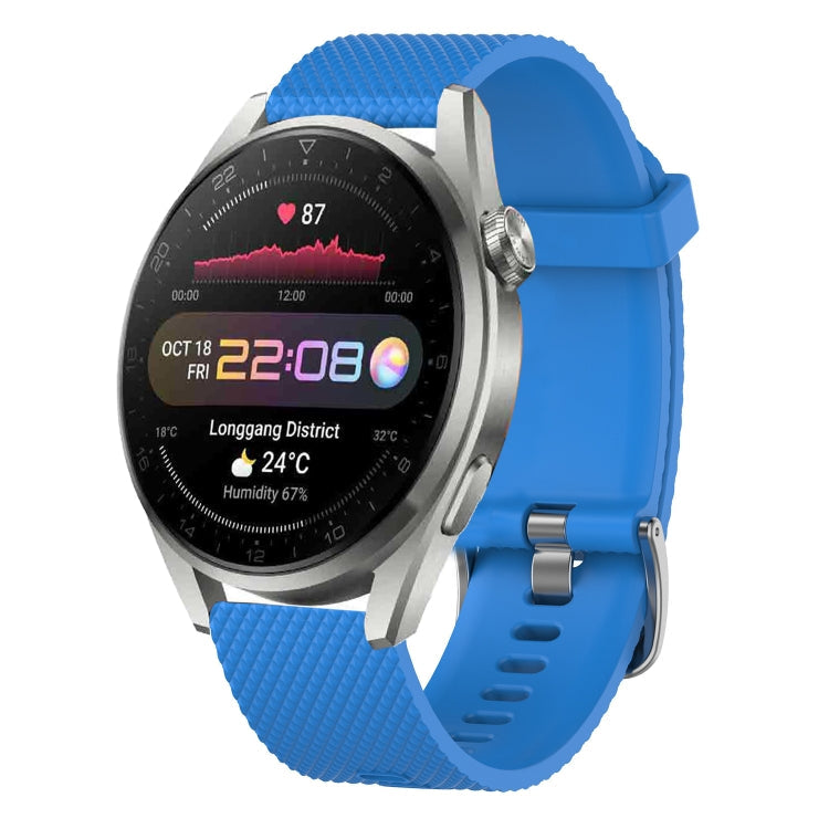 Sandsberg | Für Honor Watch GS 3 22mm Diamond Textured Silikon Armband (Mitternachtsblau)