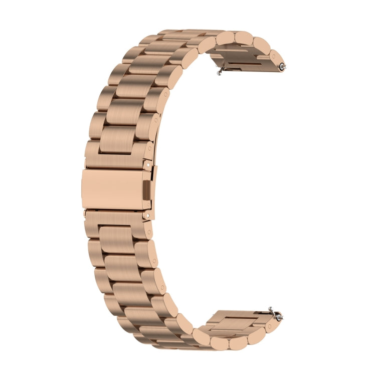 Sandsberg | Für Huawei Watch GT4 41mm Drei Perle Edelstahl Metall Armband (Roségold)