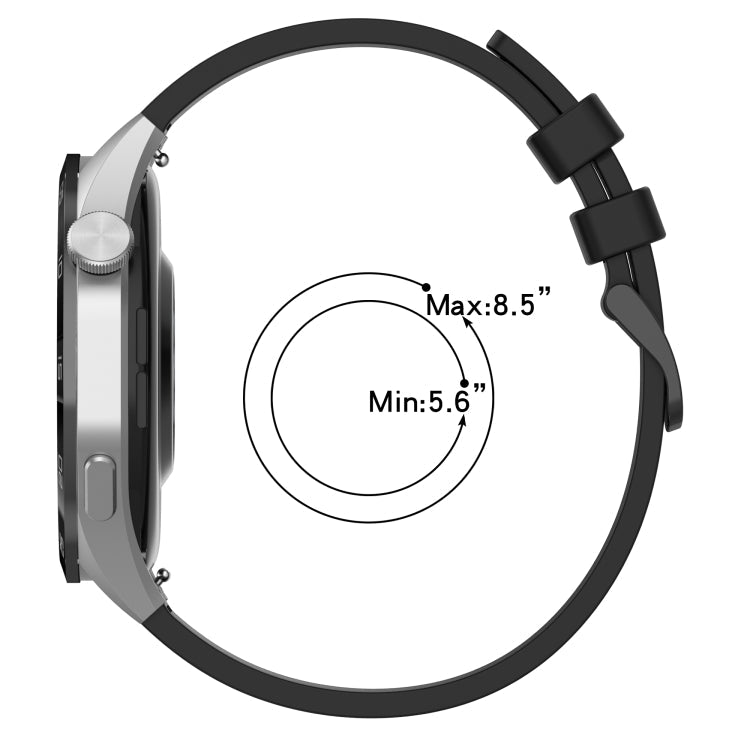 Sandsberg | Für Huawei Watch 3 Pro Neue 22mm Strukturiertes Silikon Einfarbige Armbanduhr (Rot)