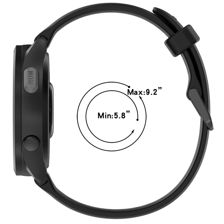 Sandsberg | Für Huawei Watch GT4 46mm 22mm Zwei Farbige Texturierte Silikon Uhr Band (Orange + Schwarz)