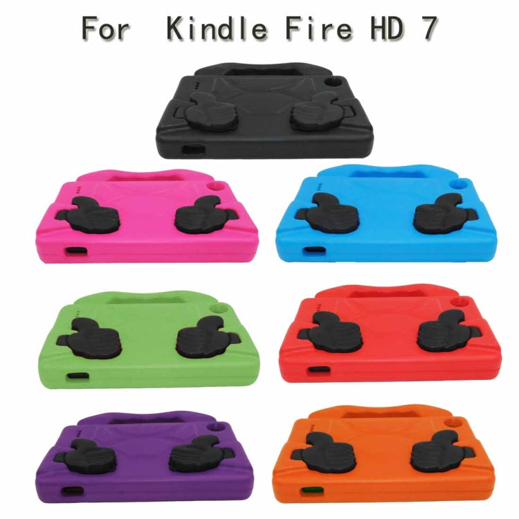Sandsberg | Für Kindle Fire HD 7 Stoßfestes EVA Daumenstand Tablet-Hülle (Lila)