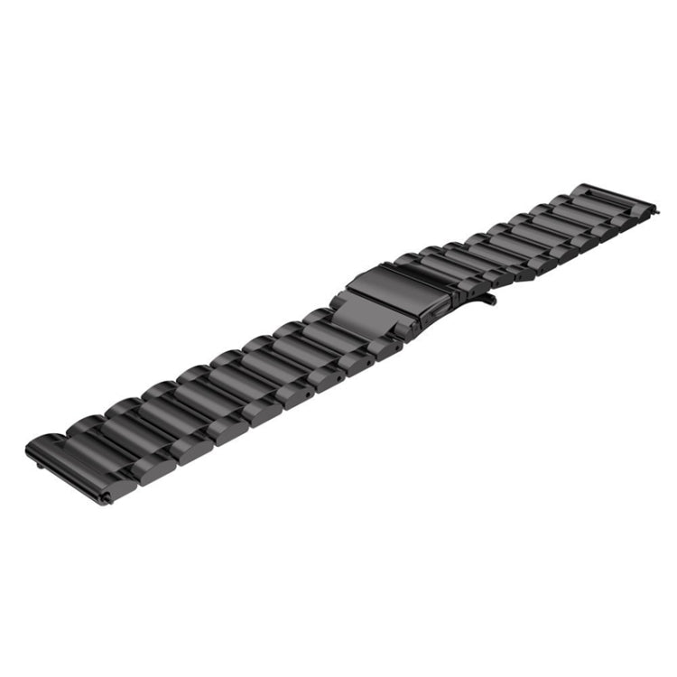 Sandsberg | 22mm Für Huawei Watch GT2e GT2 46mm Drei Flache Schnalle Edelstahl-Uhrenband (Schwarz)