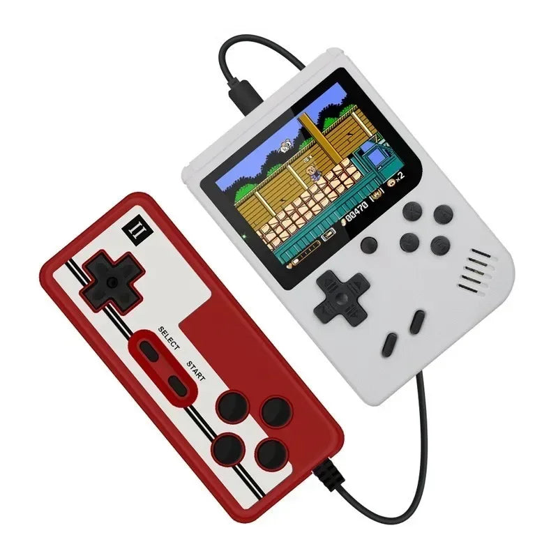Mini Retro Handheld-Videospielkonsole - 3,0-Zoll-LCD, 500 integrierte 8-Bit-Spiele, perfektes Weihnachtsgeschenk für Kinder